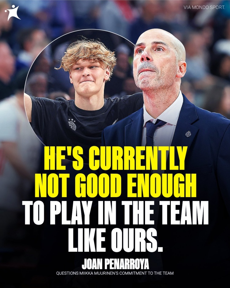 开云体育-上不了场！球队主帅：穆里宁有天赋 但没经验他心思也不在这